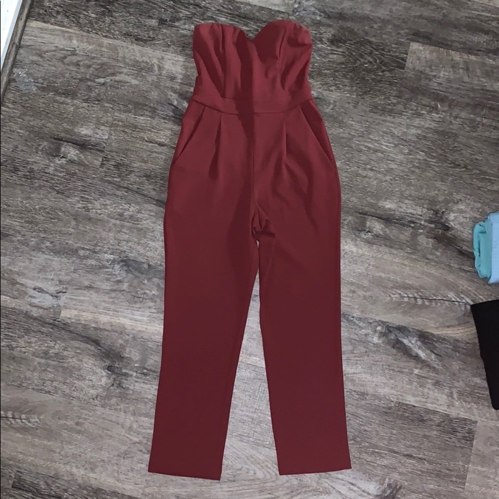 Express strapless jumpsuit
